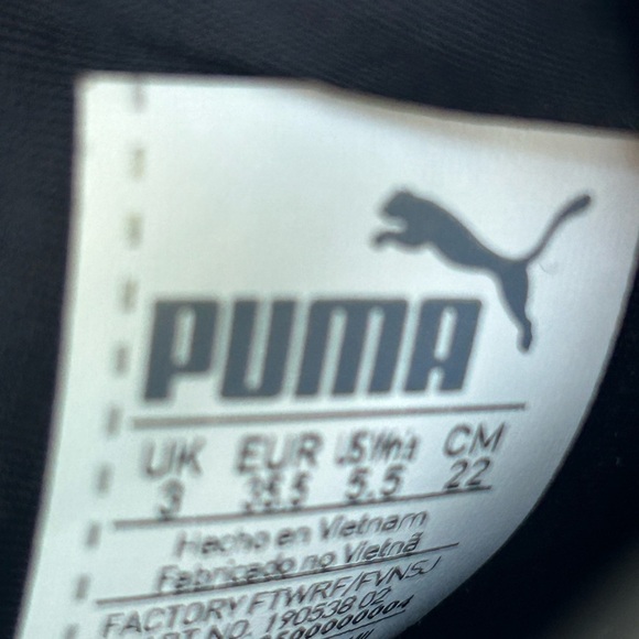 PUMA Fierce Rope Satin Athletic Sneakers Black Size 5 Women’s - Picture 5 of 8